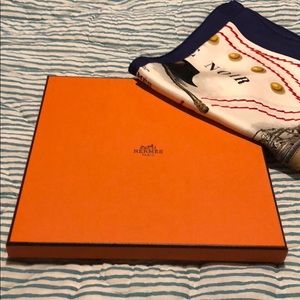 Hermès Cadre Noir Scarf with equestrian scenes